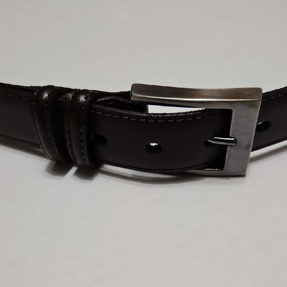 Men's Brown Leather Belt Made In Mexico Size 36